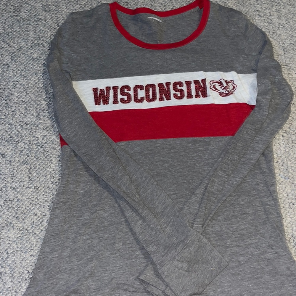 PINK Wisconsin badgers long sleeve